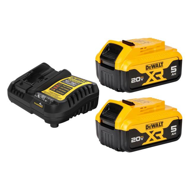 Rental store for .KIT DEWALT 20V 5.0 XR  2PK    CHARGER in Texas City TX